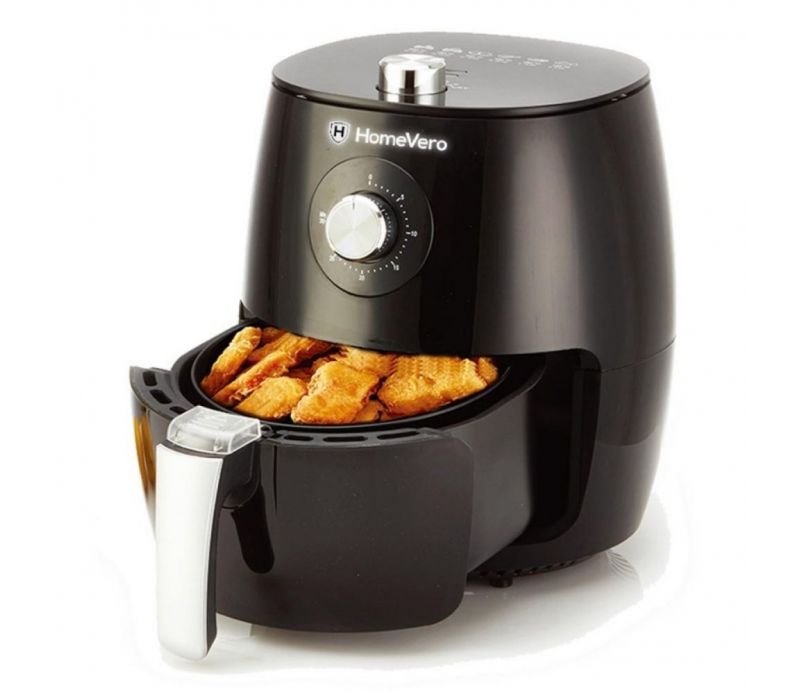 Friteuză cu aer cald, Home Vero Air Fryer, 2 5 L, 1500 W, neagră